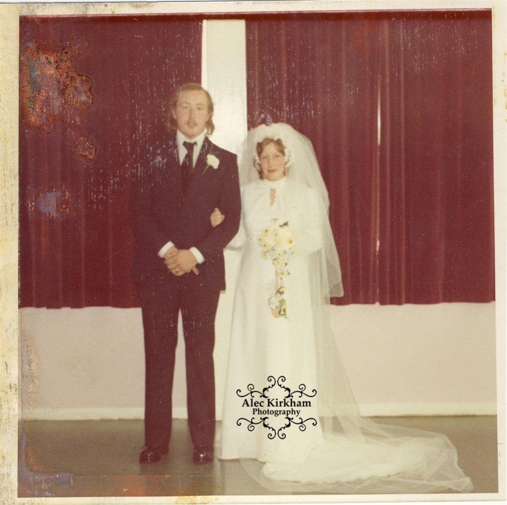 Damaged Wedding Image